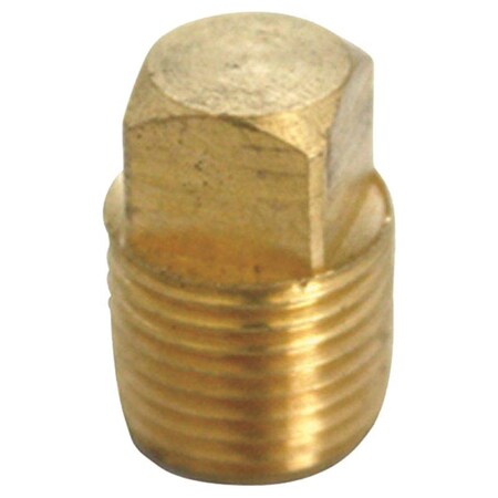 Homeplus+ ATC 1/2 in. MPT Brass Square Head Cored Plug 6JC120810701014
